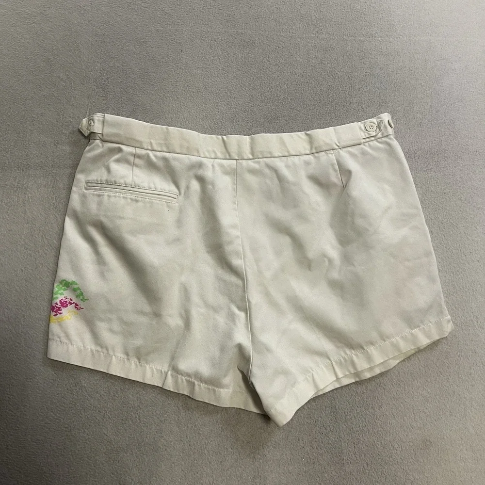 Vintage 70s 80s Slazenger Jimmy Connors Tennis Shorts White JC Sport Adult 38